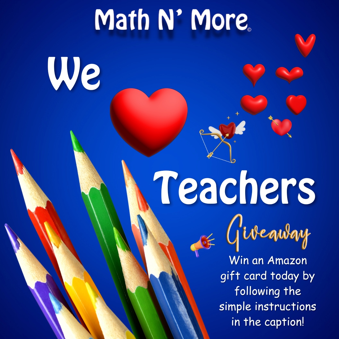 Math N’ More teacher giveaway social-media graphic